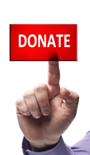 Donate button — Stock Photo, Image