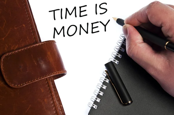 Czas jest komunikat pieniądze — Zdjęcie stockowe