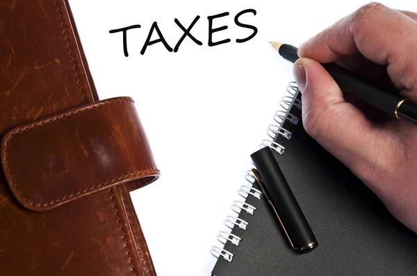 Taxes message — Stock Photo, Image