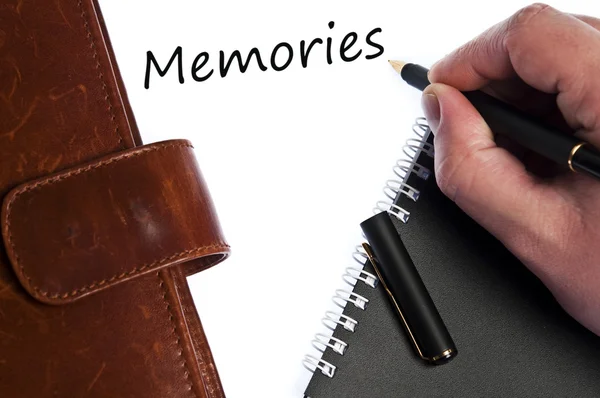 stock image Memories message