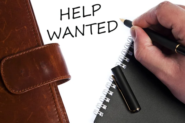 Help wanted message — Stock Photo, Image