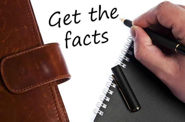 Get the facts message — Stock Photo, Image