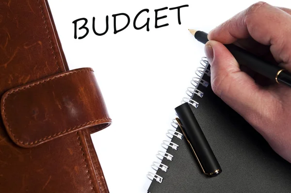 Mensagem orçamental — Fotografia de Stock