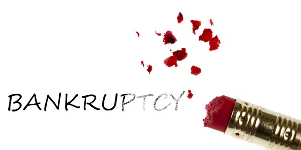 Bankruptcy word — Stock Photo, Image