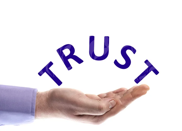 Trust word — Stock Photo, Image