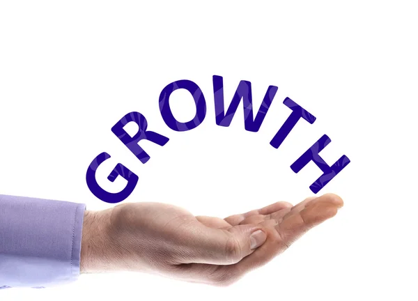 Palavra crescimento — Fotografia de Stock