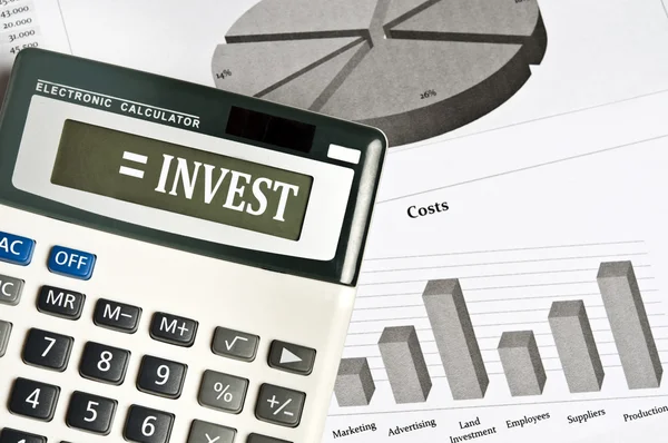 Invest word — Stock Photo, Image