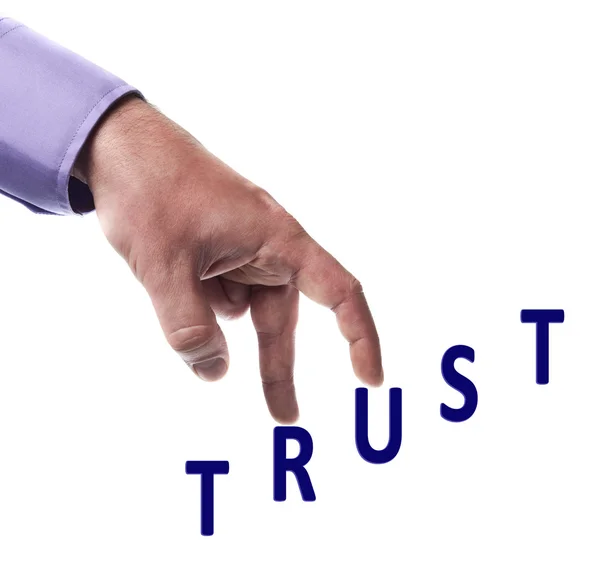 Trust word — Stock Photo, Image