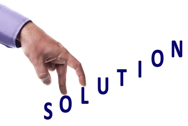 Solution word — Stock Photo, Image