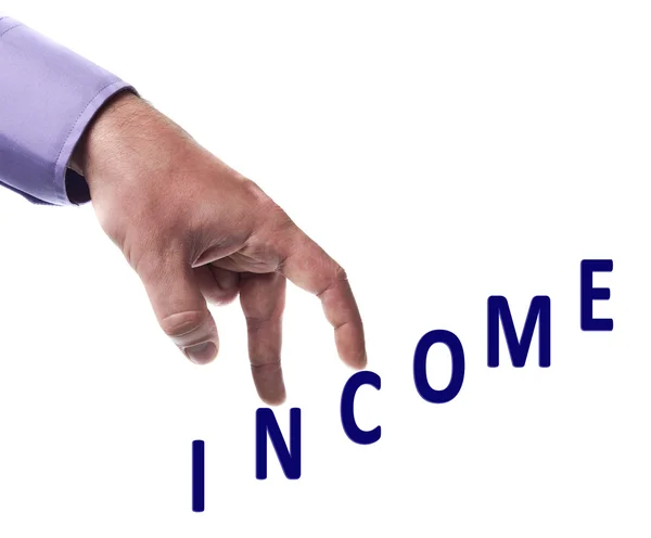 Einkommenswort — Stockfoto
