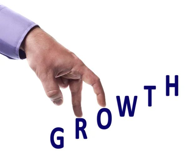 Growth word — Stock Photo, Image
