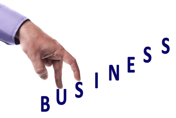 Słowo biznes — Zdjęcie stockowe