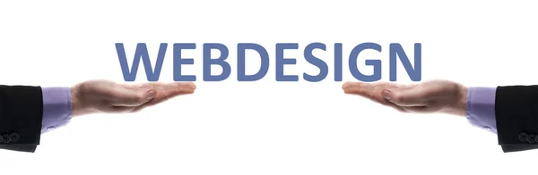 Webdesign-Mitteilung — Stockfoto