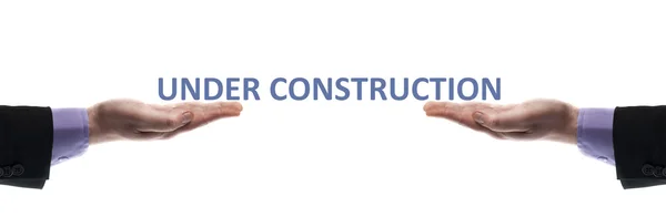 Under construction message — Stock Photo, Image