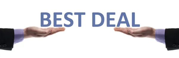 Botschaft des besten Deals — Stockfoto