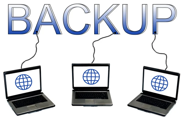 Palavra de backup — Fotografia de Stock