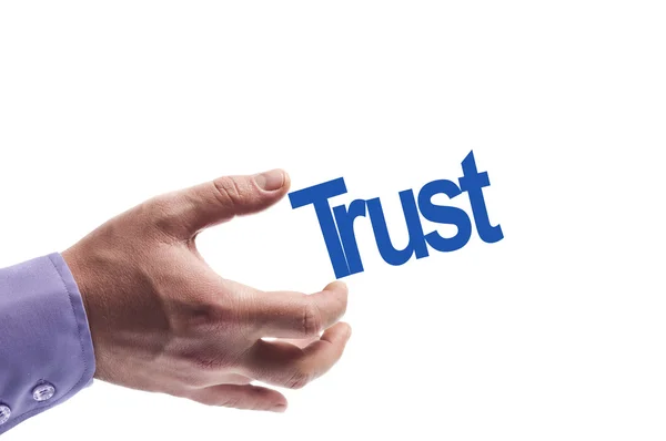 Vertrauenswort — Stockfoto
