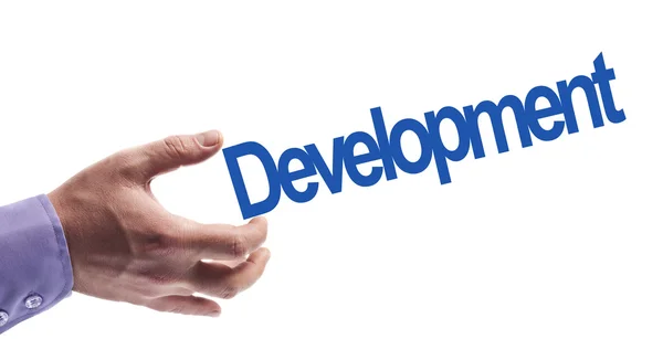 Palabra de desarrollo — Foto de Stock