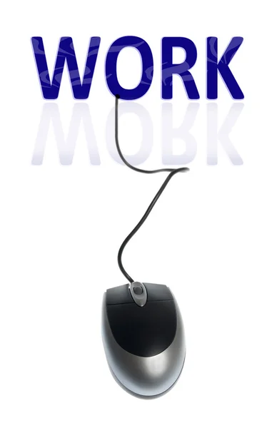 Słowo praca — Zdjęcie stockowe