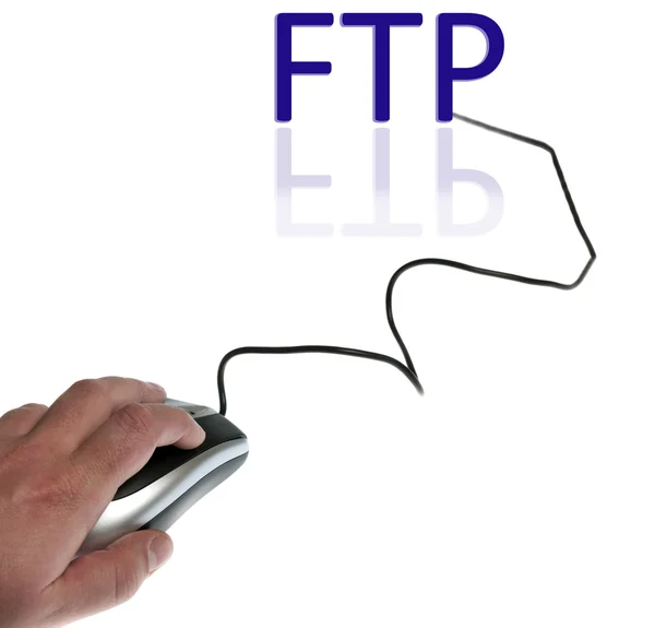 stock image Ftp word