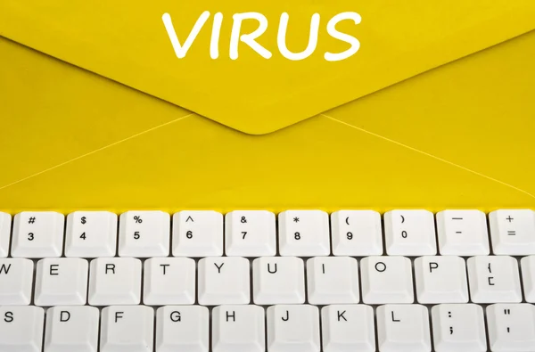 Viruset meddelande — Stockfoto