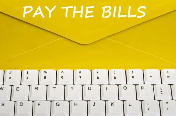Pay the bills message — Stock Photo, Image
