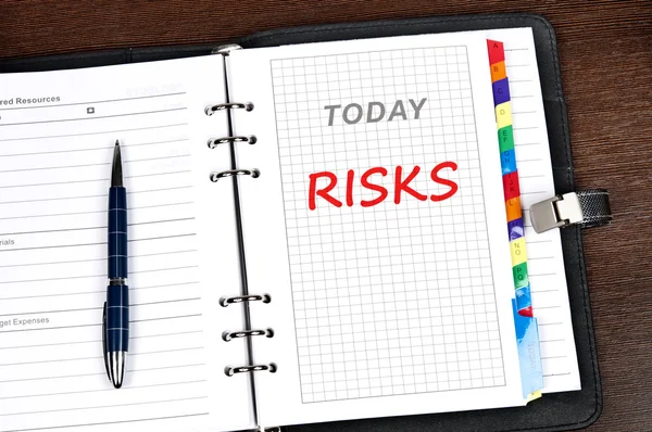 Messaggio sui rischi — Foto Stock