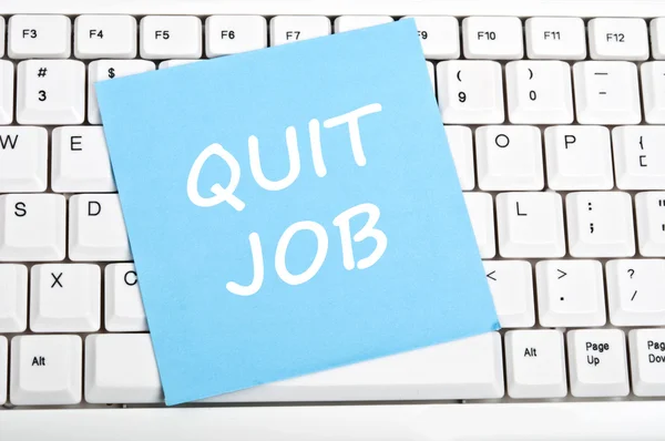 Quit job message — Stock Photo, Image