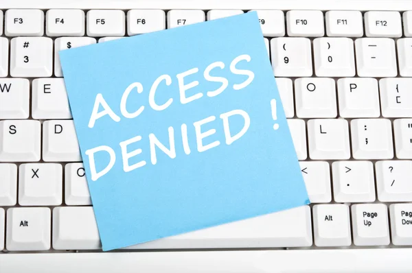 stock image Access denied message