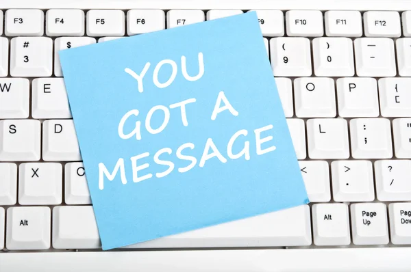 stock image You got message message