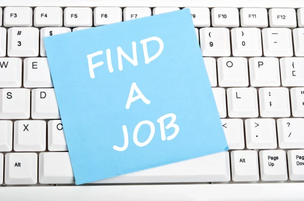 Hitta ett jobb-meddelande — Stockfoto