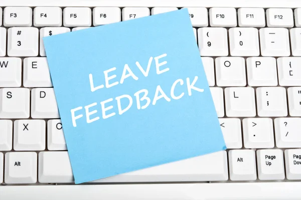 stock image Feedback message