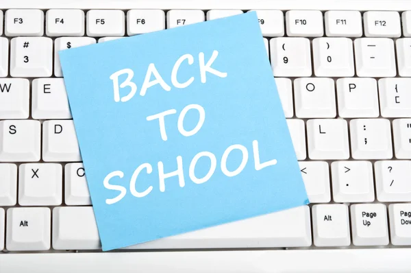 Back to school message — Stock Photo, Image