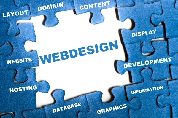 Webdesign-Rätsel — Stockfoto