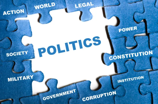 Puzzle politico — Foto Stock