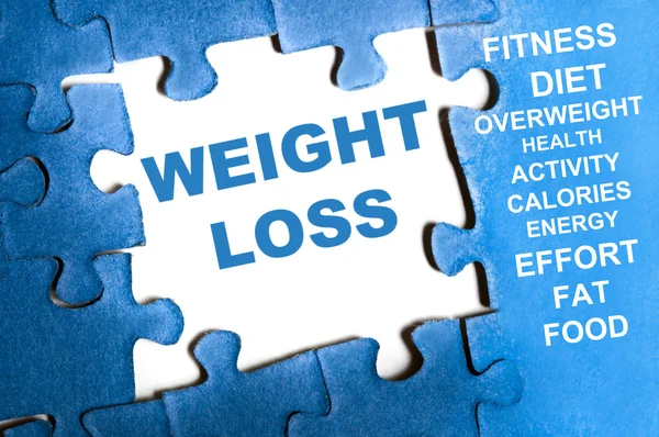 Weight loss puzzle — Stock Photo, Image