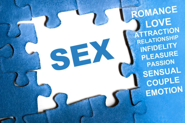 Sex puzzle — Stock Photo, Image
