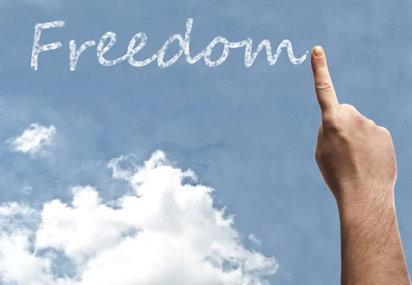 Palavra de liberdade — Fotografia de Stock