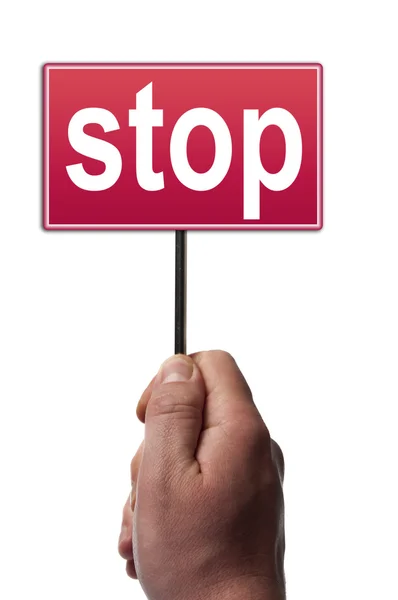 Messaggio di stop — Foto Stock