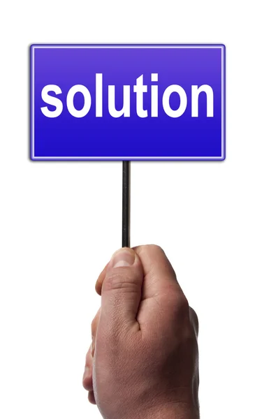 Solution message — Stock Photo, Image