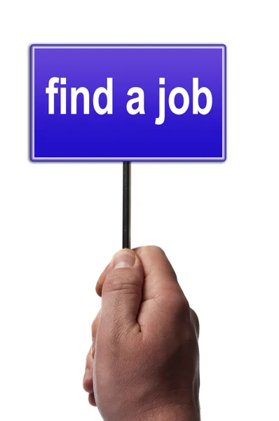 Find a job message — Stock Photo, Image