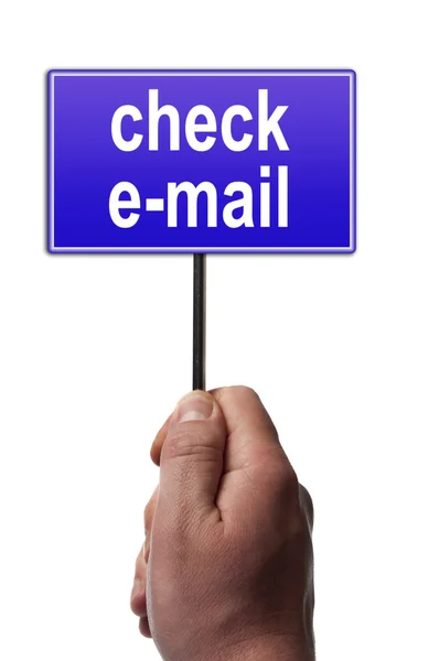 Controleren van e-mailbericht — Stockfoto