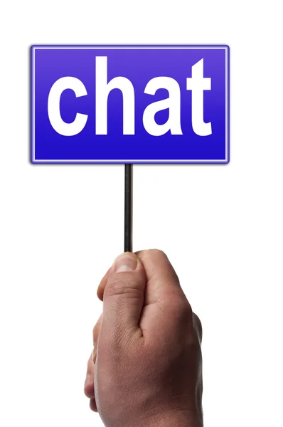 Chat-meddelande — Stockfoto