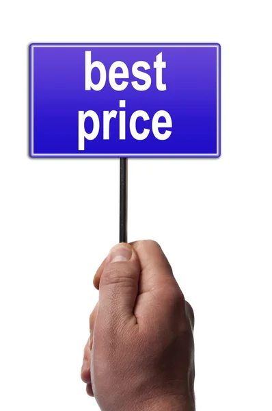 Melhor mensagem de preço — Fotografia de Stock