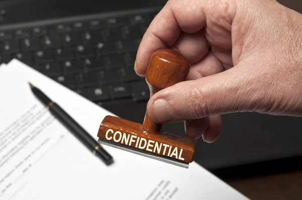 Confidential stamp — Stock Photo, Image