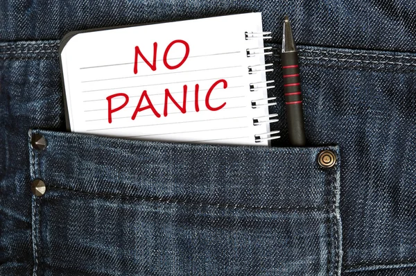 No hay mensaje de pánico —  Fotos de Stock