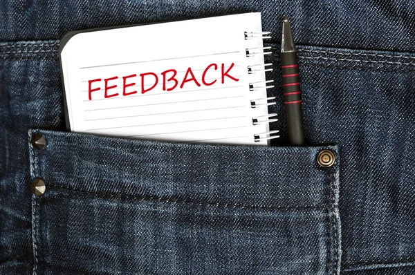 Mensagem de feedback — Fotografia de Stock