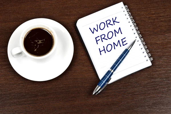 Work from home message — Stock Photo, Image