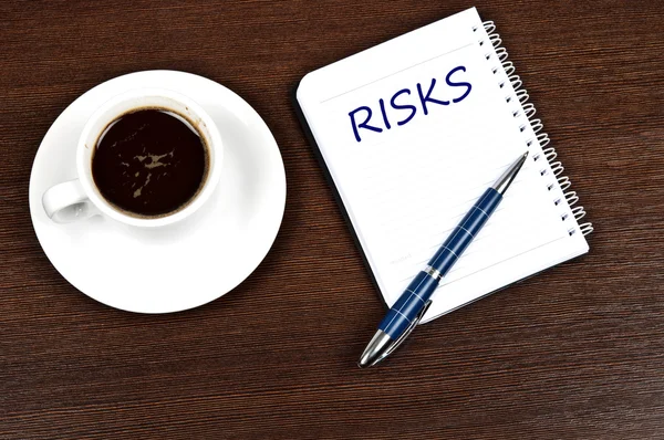 Mensaje de riesgos — Foto de Stock