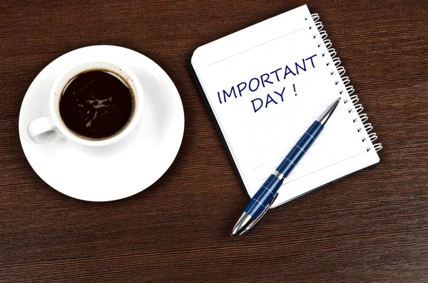 stock image Important day message